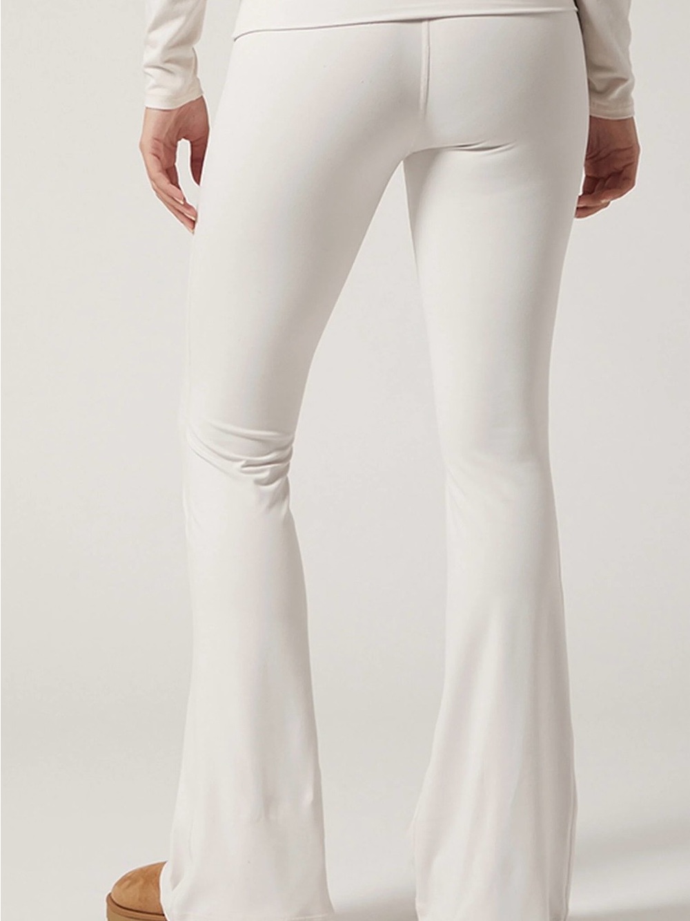 PAC 1980 PAC WHISPER Active Fold-Over
Waistband Flare Yoga Pants